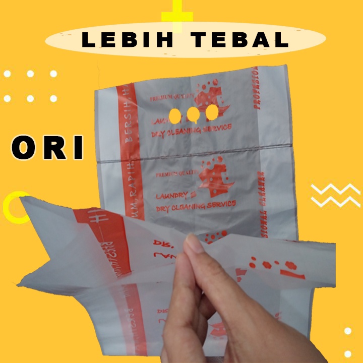 Plastik Jinjing 3 Jari Laundry Sablon 1 KG