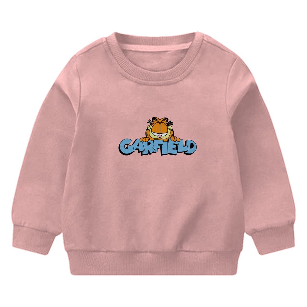 SWEATER ANAK UNISEX GARFIELD // PAKAIAN ANAK UNISEX TEBAL KEKINIAN TERBARU''