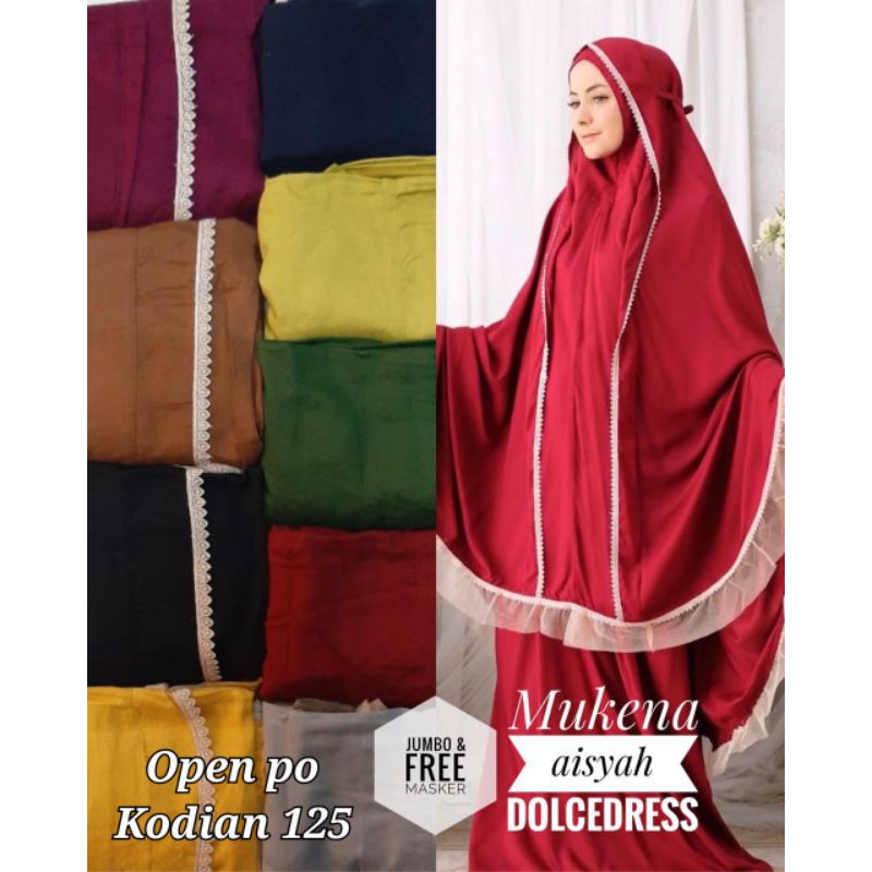 MUKENA DOLCE DRESS AISYAH BIG SIZE BY DOLCE DRESS ORI