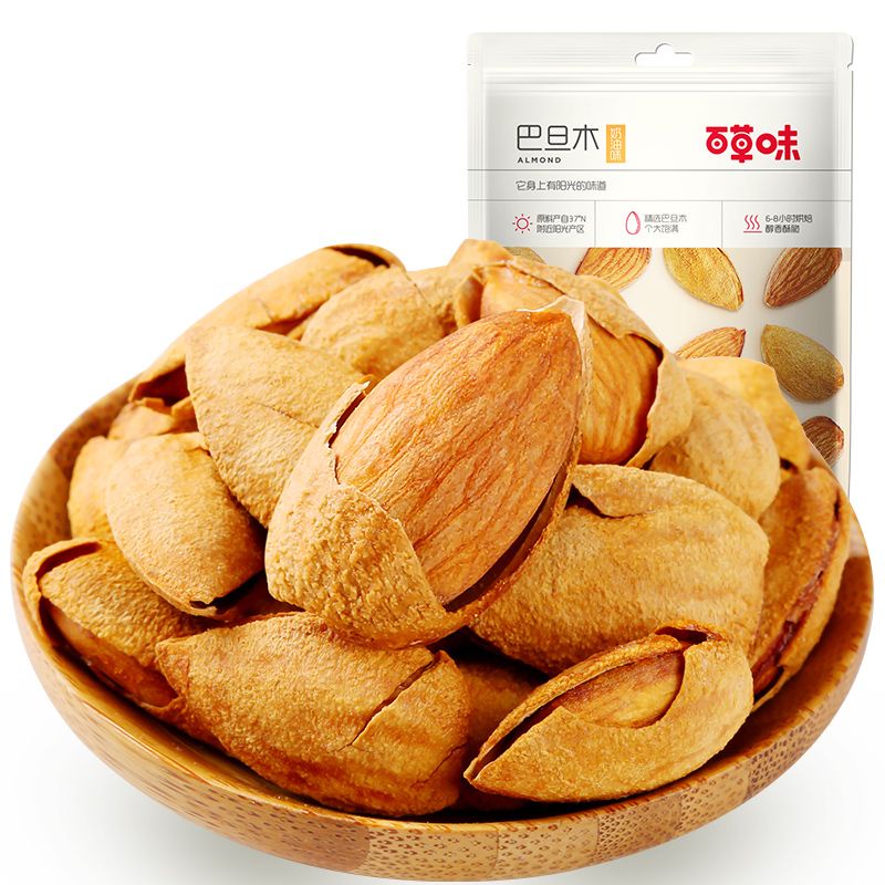 百草味 巴坦木坚果 Kacang Almond Bai Cao Wei 100g