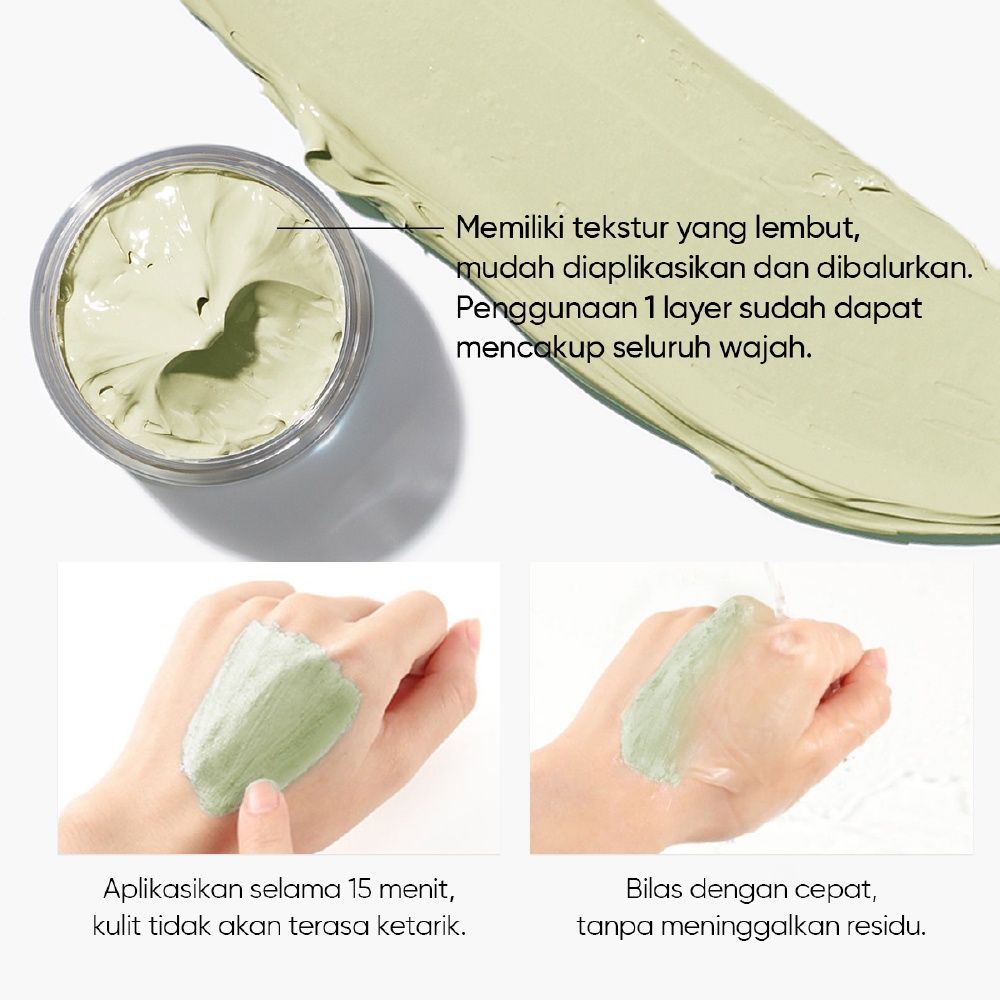 [ BPOM] Skintific Mugwort Clay Mask Cleansing Clay Mask Anti Pores&amp;Acne Mud Mask Makser Jerawat Komedo Cleansing Niacinamide Centella mask wajah pore clarifying Mud Facial Mask Masker Wajah Wash Cleansing Masker Wajahoff Mask Green Mask