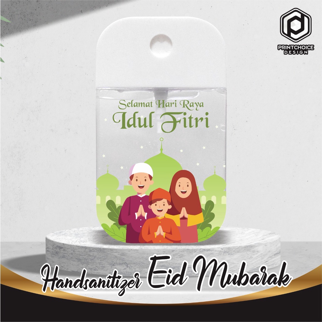 Idul Fitri/ Lebaran / Ramadhan Souvenir Hand Sanitizer spray Custom 45ml