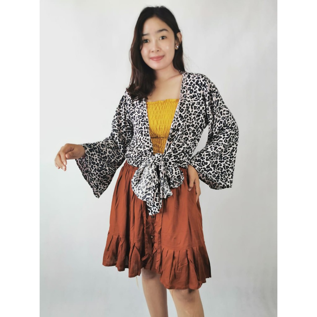 New Produk Baju Cardigan Tali Ikat baju atasan ikat oleh oleh bali