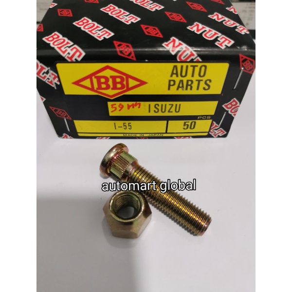 Baut roda isuzu panther 59mm kunci 21mm asli japan