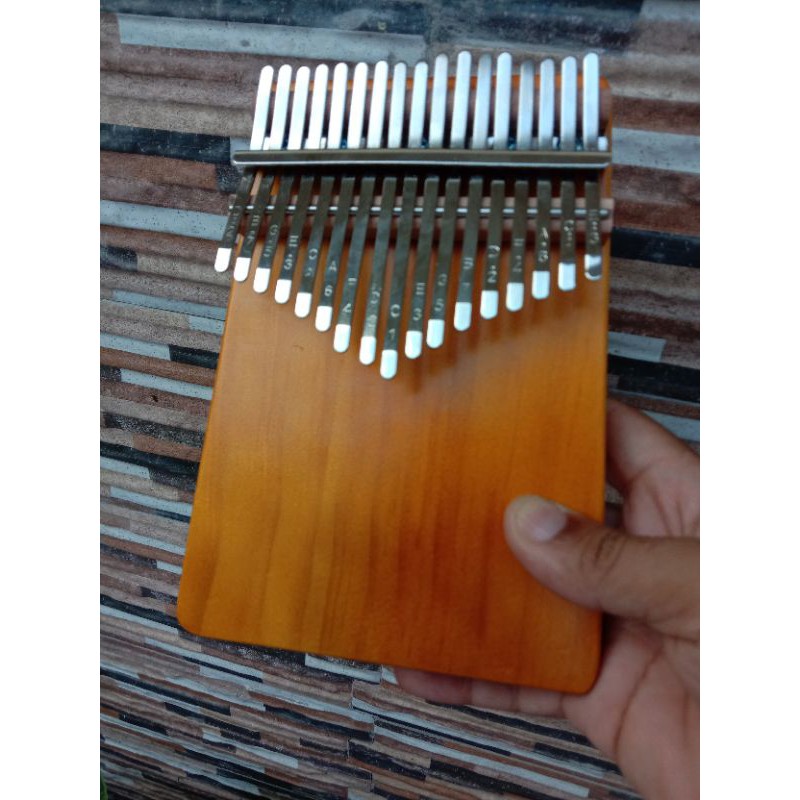 Kalimba Flat Piano Tangan custom siluet dan Suara lantang