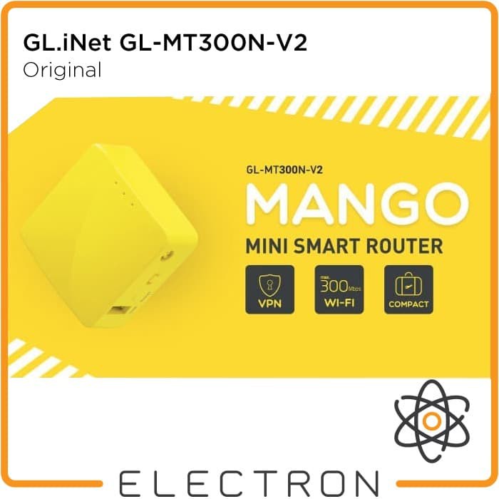 Penawaranspesial GL.iNet GL-MT300N-V2 Portable Mini Wireless Router OpenWRT OpenVPN Limited