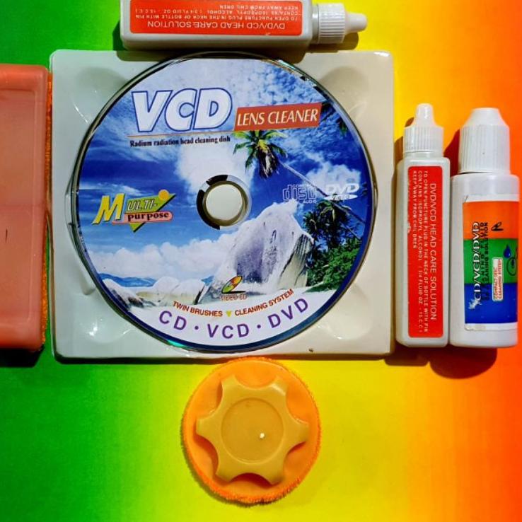 Diskon s/d 40% VCD CLEANER 6 IN 1 MULTI PURPOSE - ALAT PEMBERSIH OPTIK DVD PLAYER / CD ROM KOMPUTER / PLAYER MOBIL