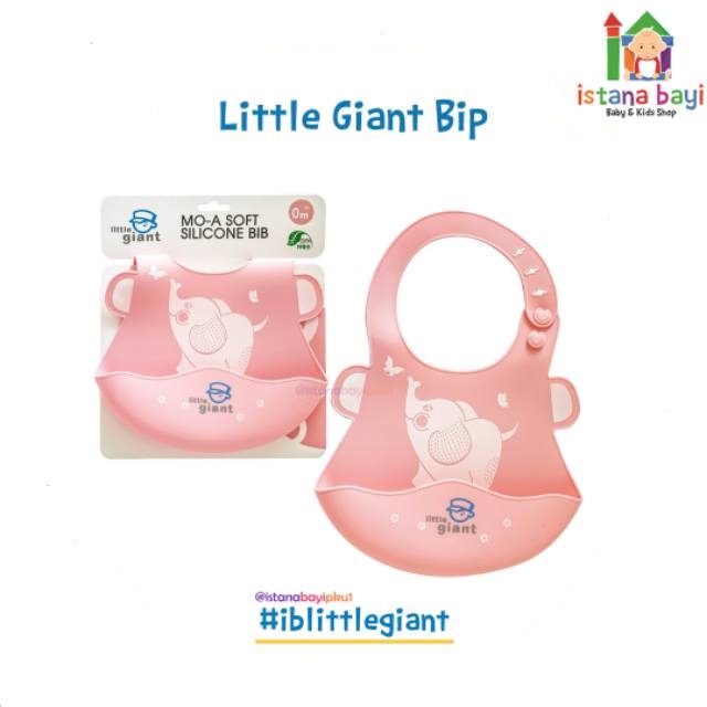 Little Giant Soft Silicone Bib LG1408 - Slaber bayi/Celemek bayi silicone