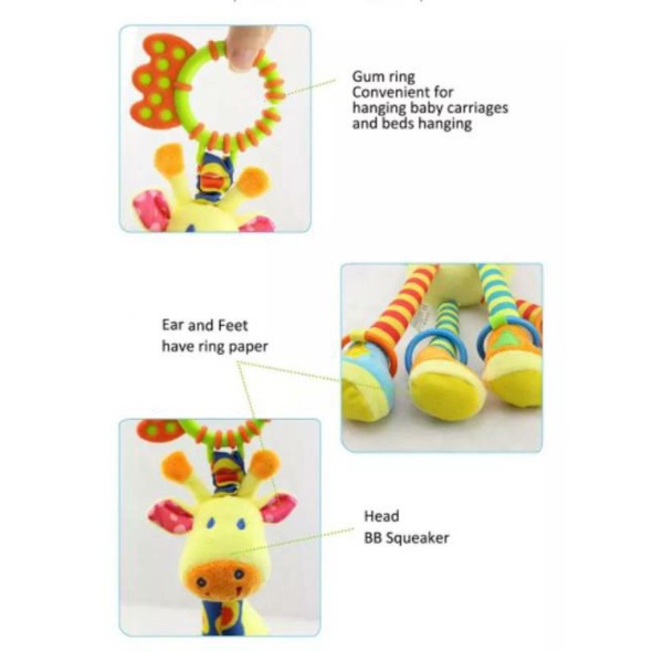 Mainan Gantungan Boneka Bayi / Rattle / Teether / Baby Hanging Toys / Gantungan Stroller