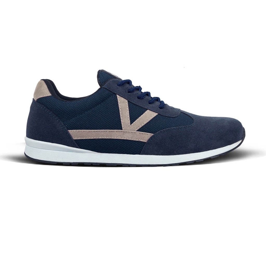 Sepatu Sneakers Pria Terbaru V 4133 Brand Varka Sepatu Kets Olahraga Lari Jogging Kuliah Trendi Berkualitas Warna Navy