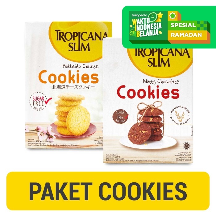 

T20Re Tropicana Slim Hokkaido Cheese Cookies + Nutty Chocolate Cookies Ht51Gr