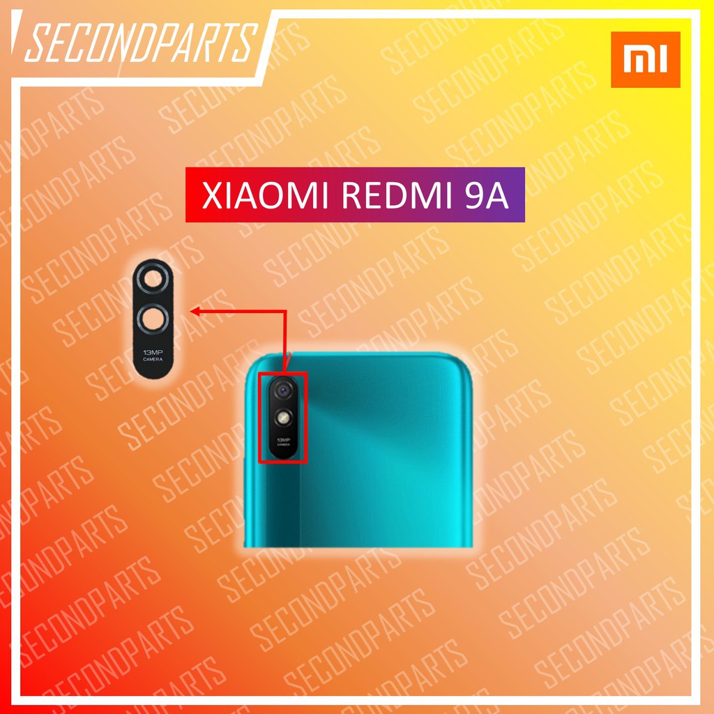 KACA LENSA KAMERA BELAKANG XIAOMI REDMI 9A ORIGINAL