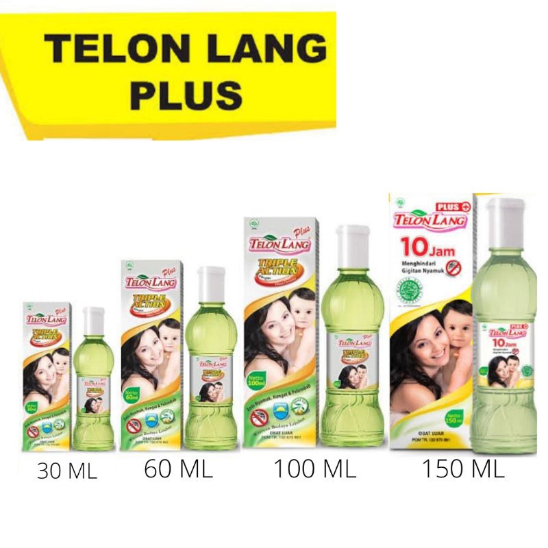 Minyak Telon Lang Plus 100 ml 10 Jam Menghindari gigitan nyamuk