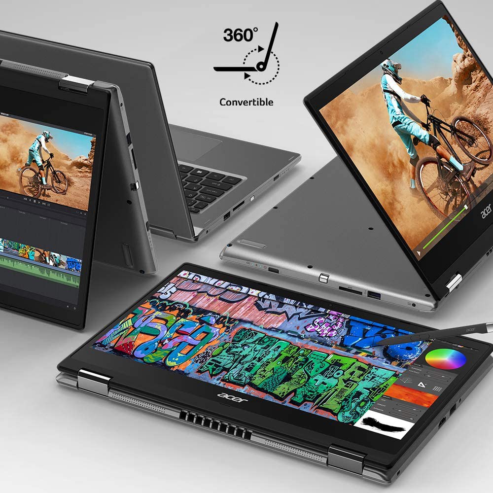 Acer Spin 3 SP314 2in1 Touch i5 8265 8GB 1TB W10+OHS 14.0FHD Pen GRAY