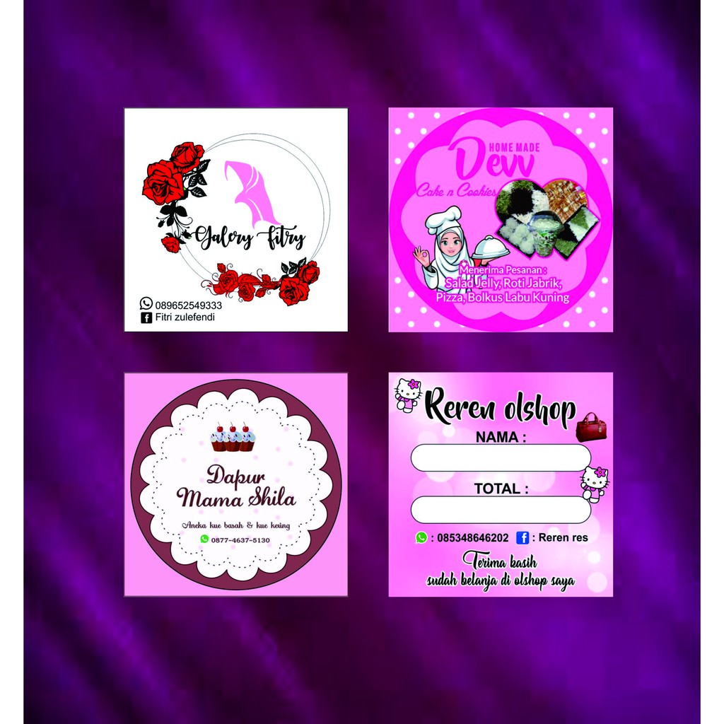 

CETAK STIKER LABEL CUSTOM FREE DESAIN