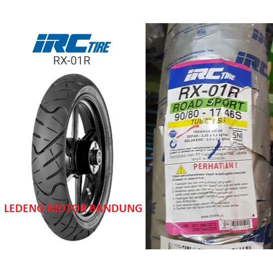 IRC 90/80-17 RX 01 Rear Road Winner Ban Tubeless Motor Bebek