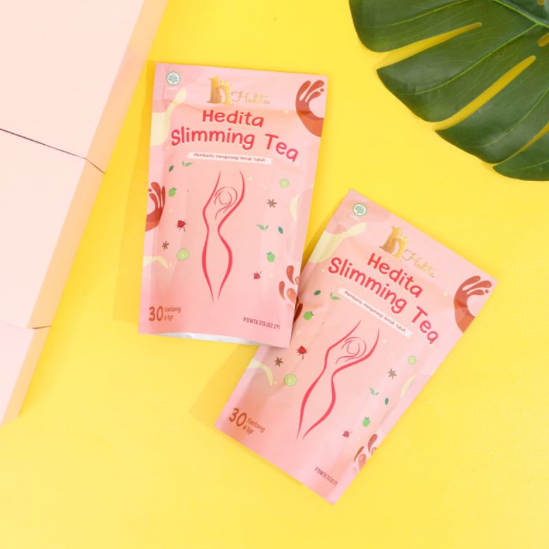 BPOM HEDITA SLIMMING TEA AMPUH | TEH PELANGSING HERBAL | TEH PELUNTUR LEMAK TUBUH AMAN TANPA EFEK SAMPING