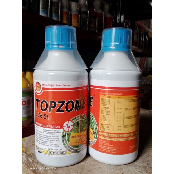 Herbisida Parakuat Topzone 276 SL 1 Liter