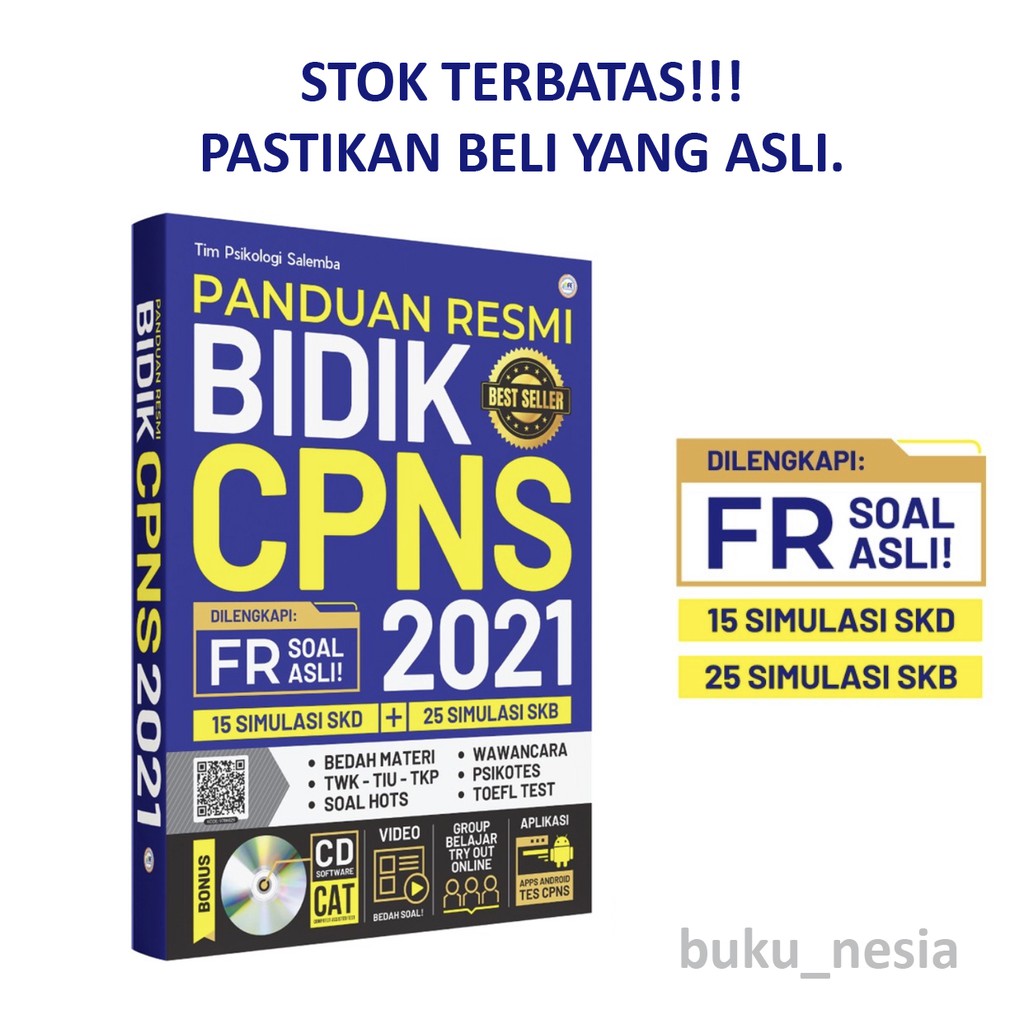 PANDUAN RESMI BIDIK CPNS 2021-2022 TES ASN PALING DICARI BUKU BEST SELLER BY FORUM EDUKASI-2