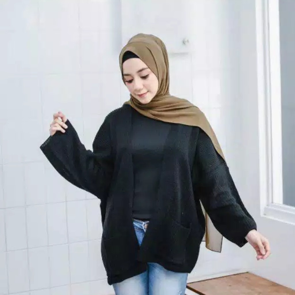Cardigan / LOOCY / Oversize Cardy / Atasan Cardy Rajut / Outwear / Kardigan Wanita-2