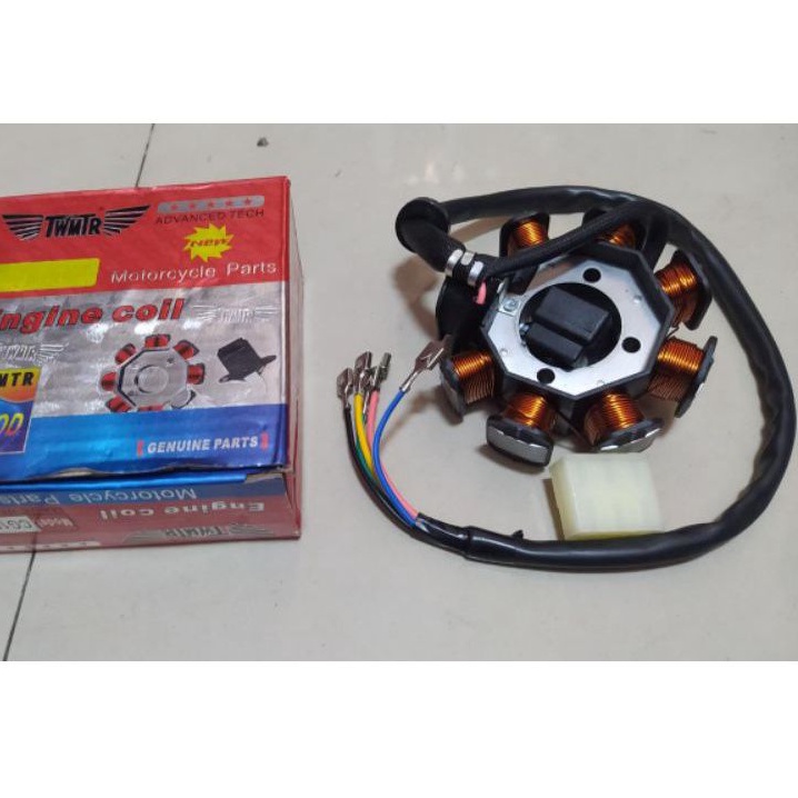 SPUL VIAR KARYA 8 LILITAN//SPOOL MAGNET STATER ASSY +FULSER 8 POLE/LILITAN VIAR KARYA BIT 100 CC ROD