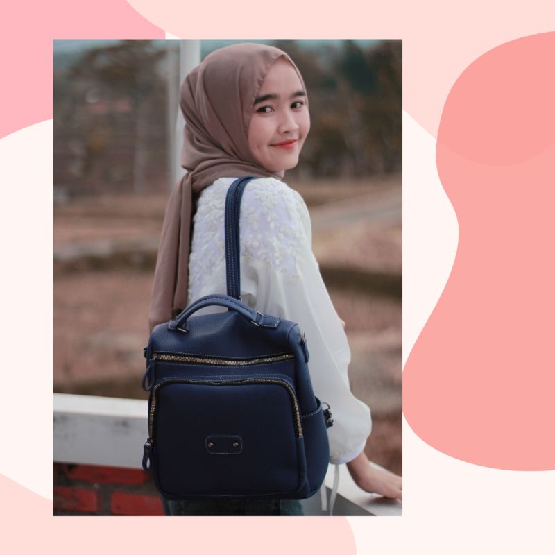 tas ransel backpack wanita NANCY tas sekolah papirut