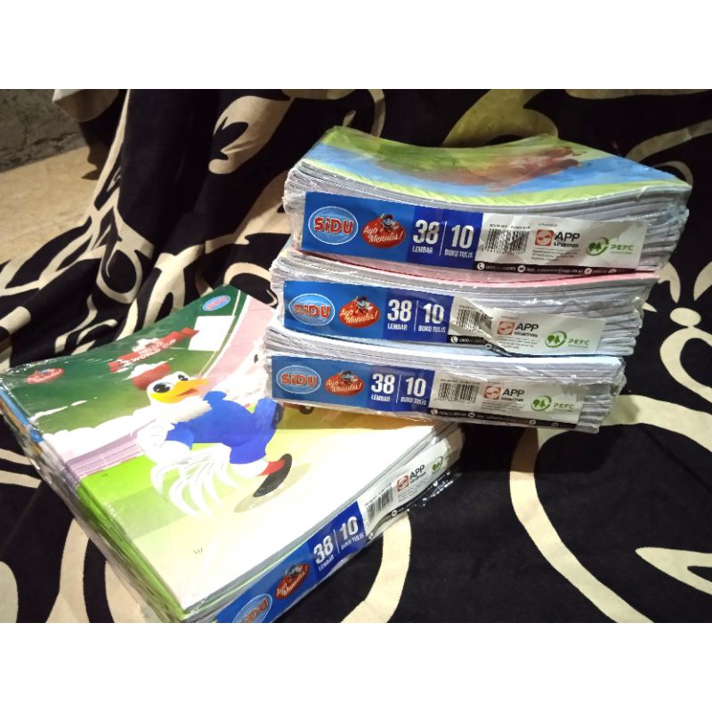

1 pack buku tulis SIDU 38 Lembar (10 buku) produk SIDU