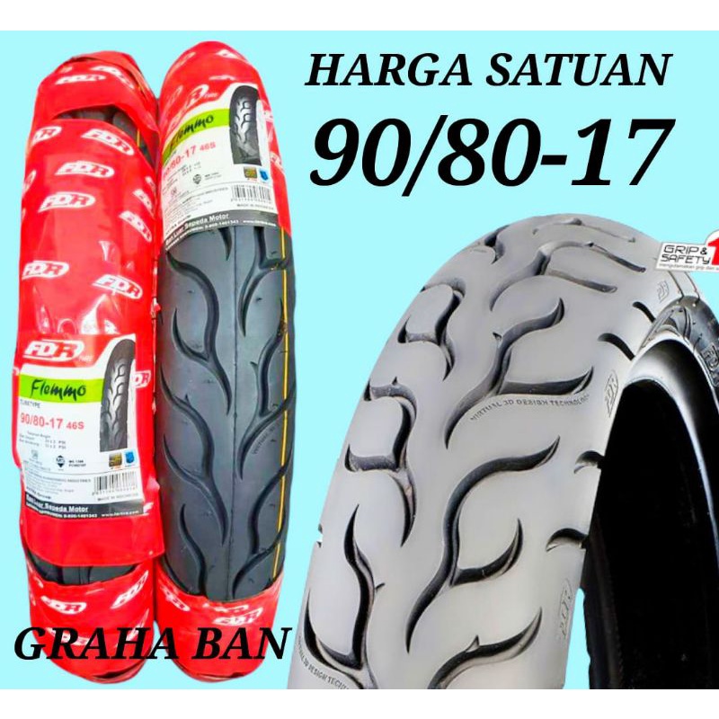 ban montor fdr flemmo 90/80-17 tubetype ban roadrace ban donat ban honda revo vega jupiter mx jupite