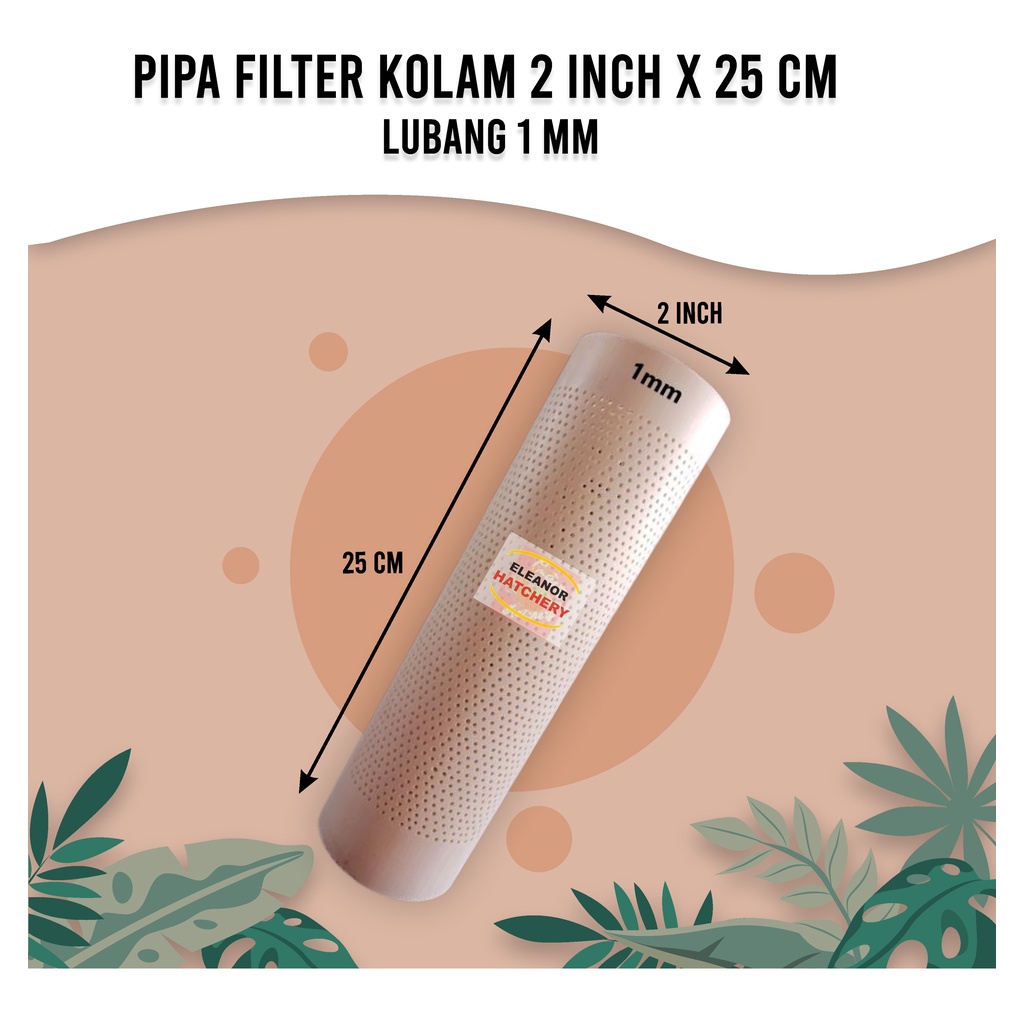 Termurah Pipa Saringan Kolam Paralon 2 Inch Panjang 25Cm Lubang 1Mm