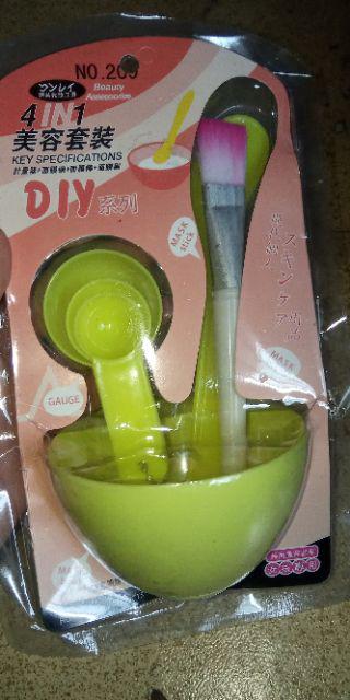 Mangkok Masker Set 4 In 1 Makeup Beauty Diy Facial