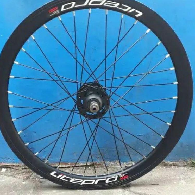 Tetap Trendϟ decal rims velg sepeda lipat litepro whellset 20 22 inch 4pcs