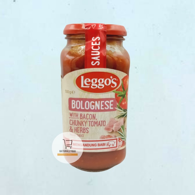 Leggos Bolognese With Bacon Pasta Sauce 500gr Bumbu bolognese (Mengandung Babi)