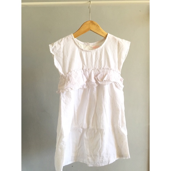 Dress anak cewek MAX putih polos