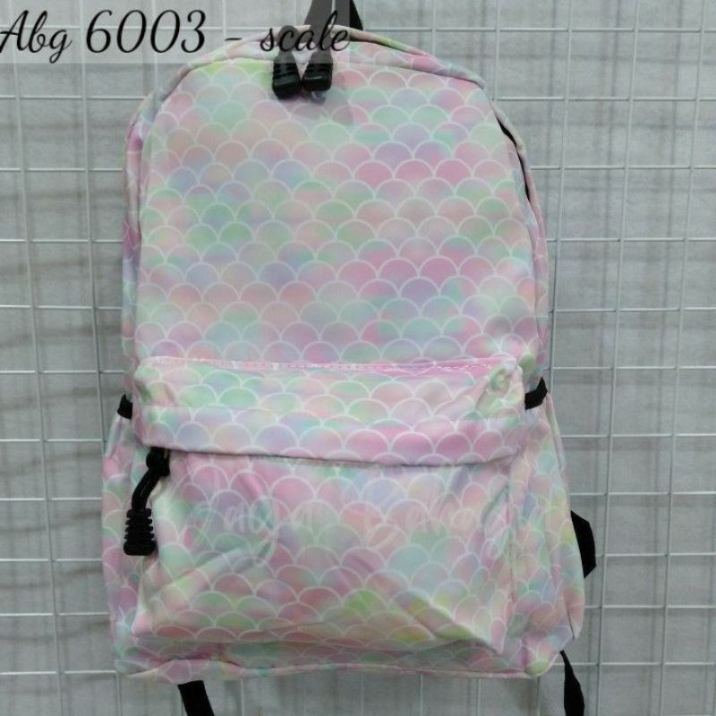 Ransel Wanita Import Ringan Colourfull Tas Sekolah Anak Remaja Perempuan Uk Tanggung 6003