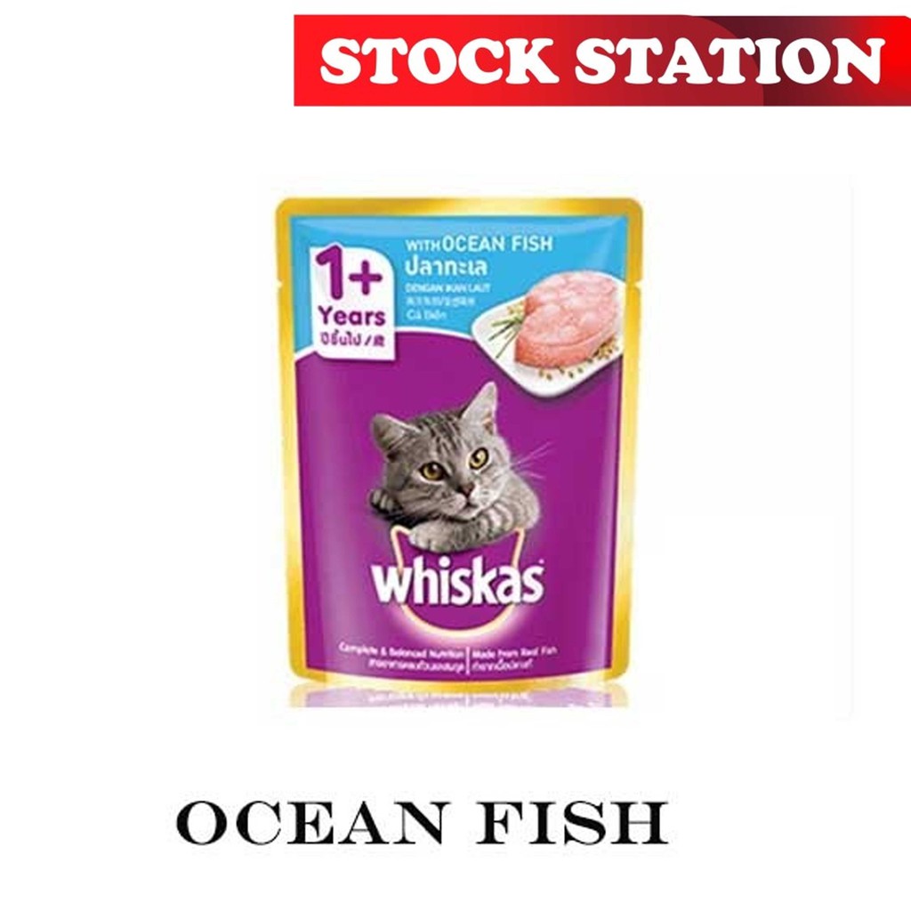 Whiskas Pouch Ocean Fish 80gr