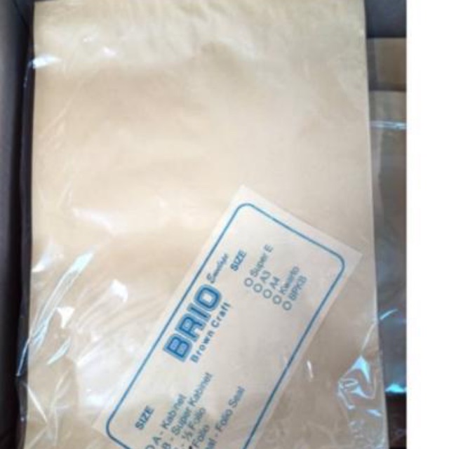 

Amplop Coklat Murah Merk Brio Ukuran 1/2 Folio