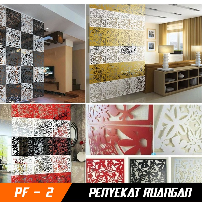 Dekorasi Penyekat Ruangan Minimalis Penyekat Plastik Vintage Penyekat set isi 4pcs Per 1 Warna HomeLiving