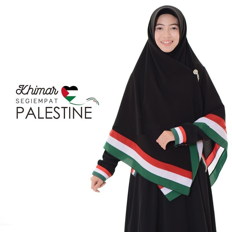 Khimar Palestina Jilbab Pashmina Palestina