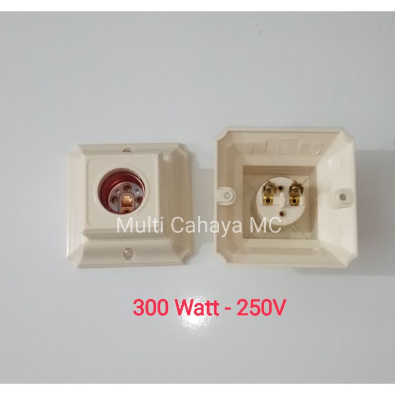 Fitting Lampu Broco Segi / Fitting Broco Tempel / Fitting Plafon Broco / Fiting Lampu Tempel