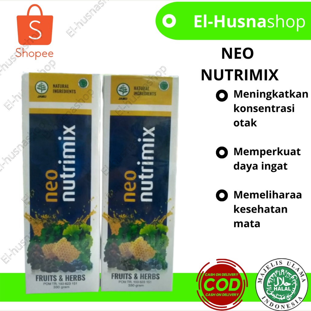 

Neo Nutrimix Membantu Memelihara Daya Tahan Tubuh Isi 330gram