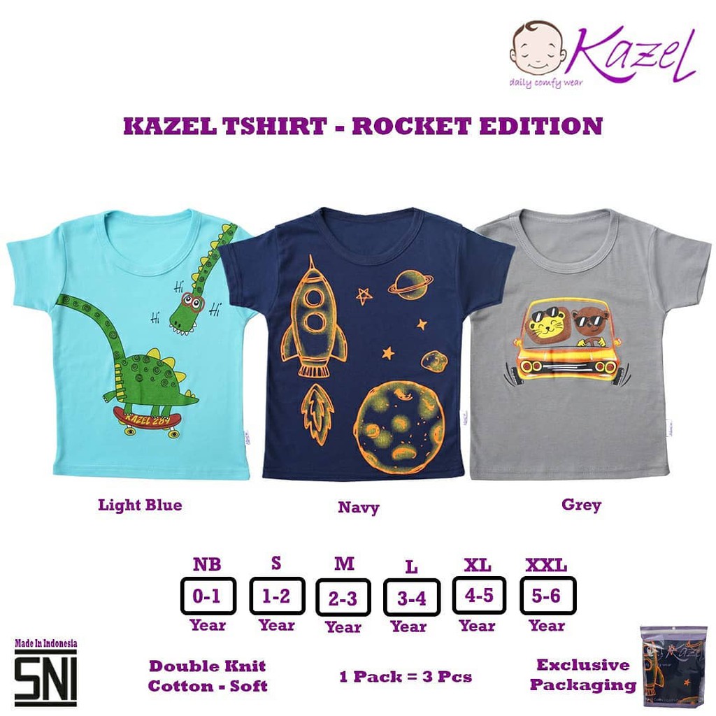 Kazel Tshirt Rocket Edition Uk. NB-XXL