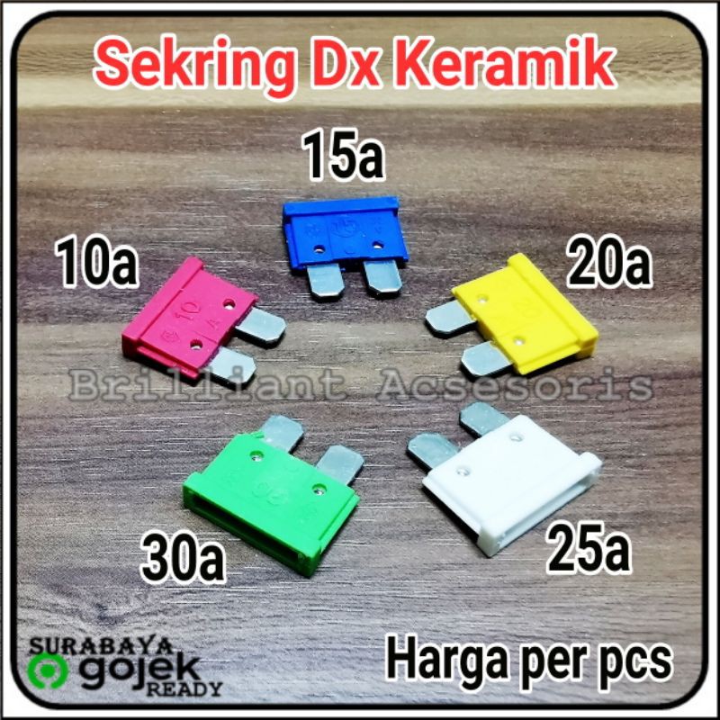 Sekring Fuse Dx Tancep - Besar dan Mini - Keramik