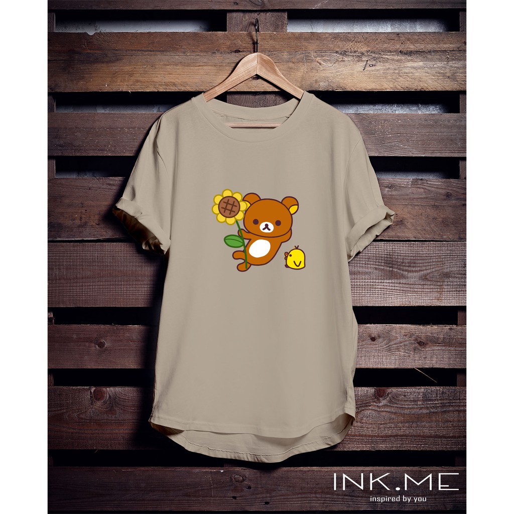 RILAKKUMA SUNFLOWER UNISEX TSHIRT - WOMAN FASHION/RILAKKUMA COLLECTION / KAOS RILAKKUMA