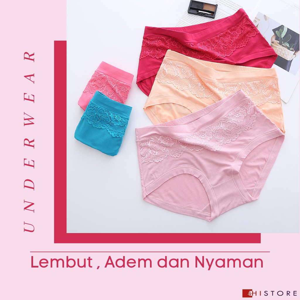 [HI]CELANA DALAM RENDA UNDERWEAR UNDIES CD WANITA 33cm x 25cm Art 1237