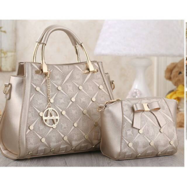 Tas lenore 2in1 jinjing pita 2519