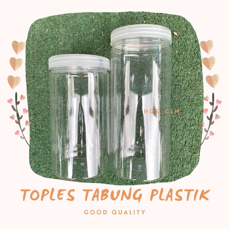 Toples Silinder | Tabung Plastik | Toples Snack | Toples Dapur | Kue kering