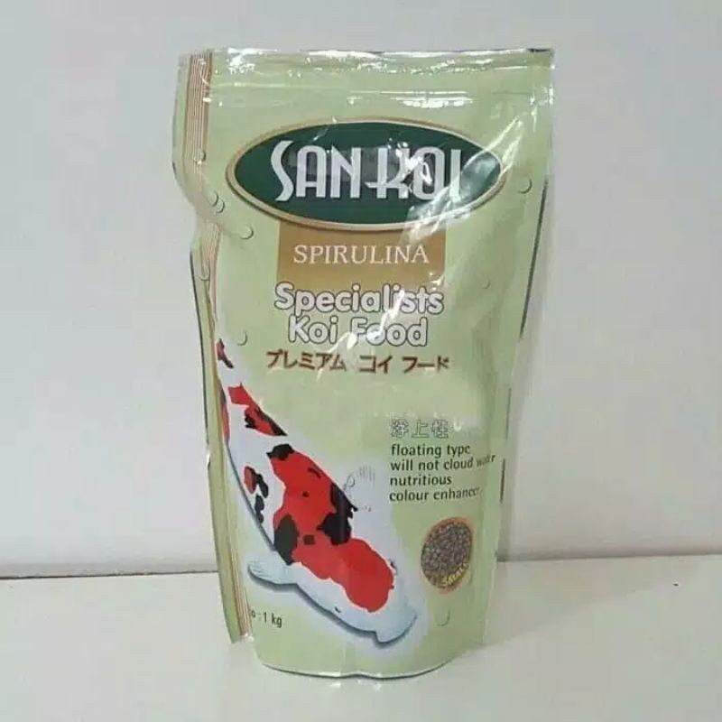 Sankoi San Koi Spirulina Medium M Pakan Makanan Ikan Koi 1kg 1 Kg