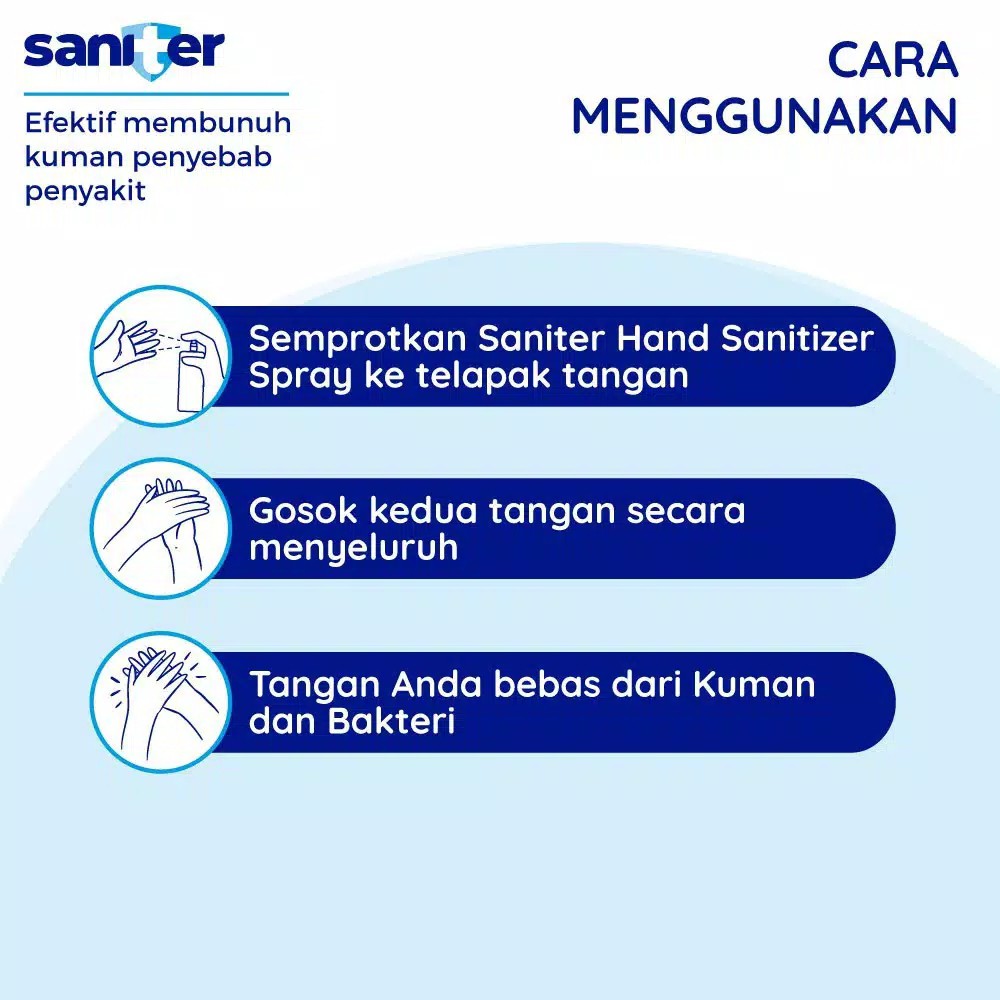 Saniter Hand Sanitizer spray 60 ml