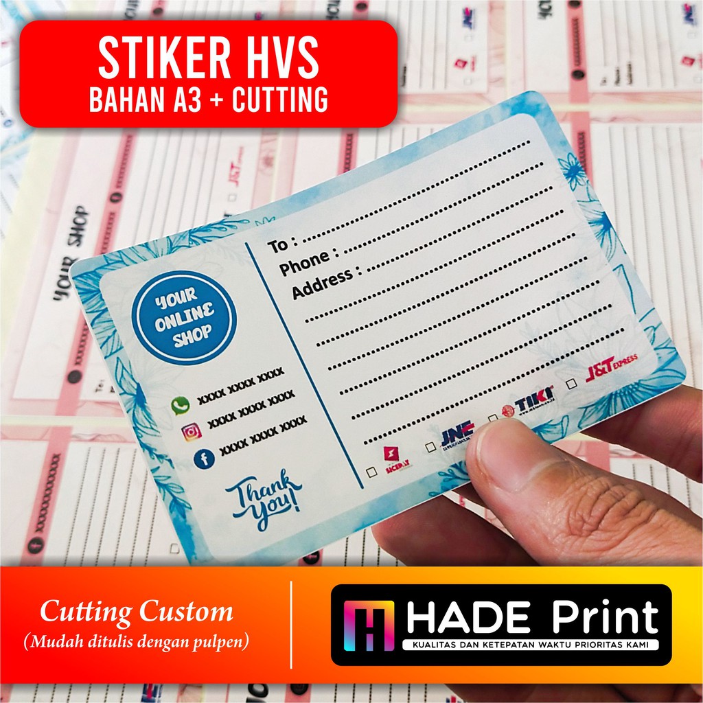 

stiker label print and cut hvs A3+