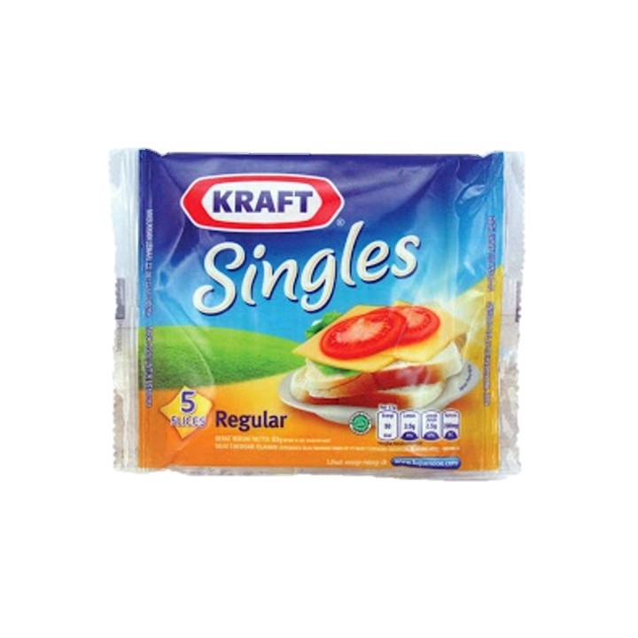 

Kraft Keju High Calcium Singles 5 Slice 75g Untuk Burger dan Camilan